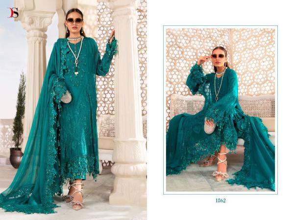 Deepsy Maria B Chiffons 22 Pakistani Georgette Designer Salwar Suits Collection 